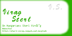 virag sterl business card